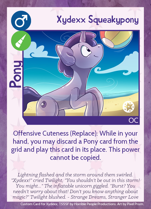 Xydexx Squeakypony's TSSSF card by Pixel Prism
